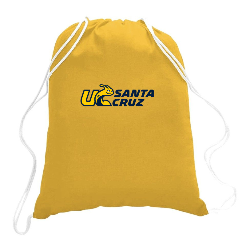 Custom University Of California, Ucsc Drawstring Bags By