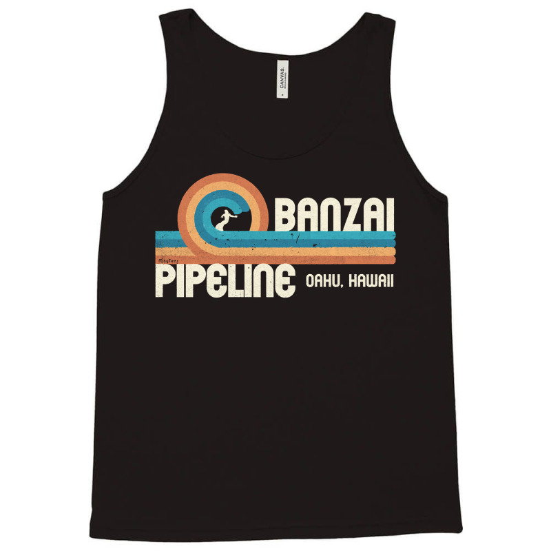 Banzai Pipeline   80's Graphic   North Shore Hawaii Pullover Hoodie Tank Top | Artistshot