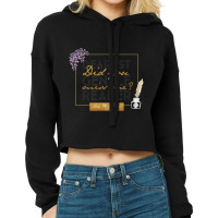 Bridgerton Lady Whistledown Dearest Gentle Reader Quote Cropped Hoodie | Artistshot