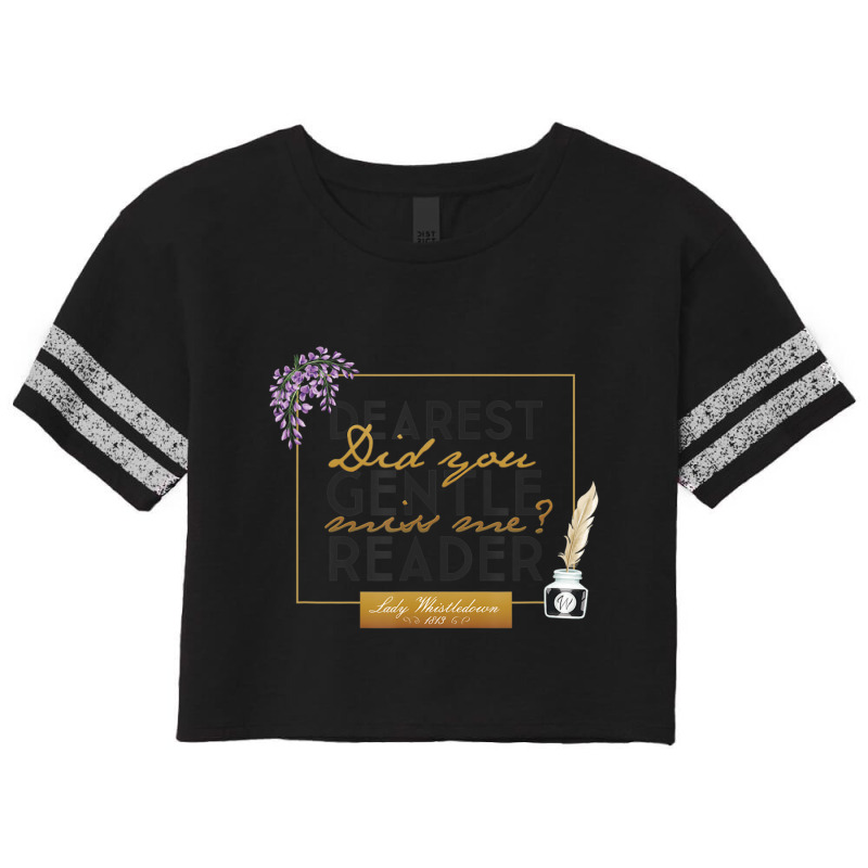 Bridgerton Lady Whistledown Dearest Gentle Reader Quote Scorecard Crop Tee by cm-arts | Artistshot