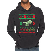 T-rex Ugly Christmas Sweater-64zer Vintage Hoodie | Artistshot