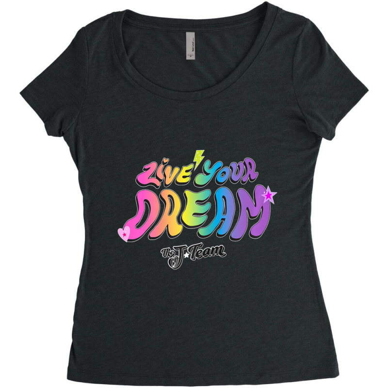 J Team Live Your Dream Women's Triblend Scoop T-shirt by cm-arts | Artistshot