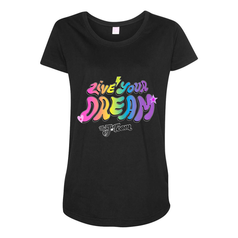 J Team Live Your Dream Maternity Scoop Neck T-shirt by cm-arts | Artistshot