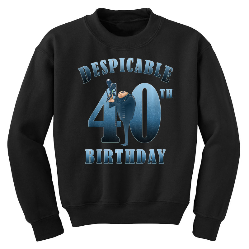 Gru Despicable 40th Birthday Youth Sweatshirt by BuiDoc | Artistshot