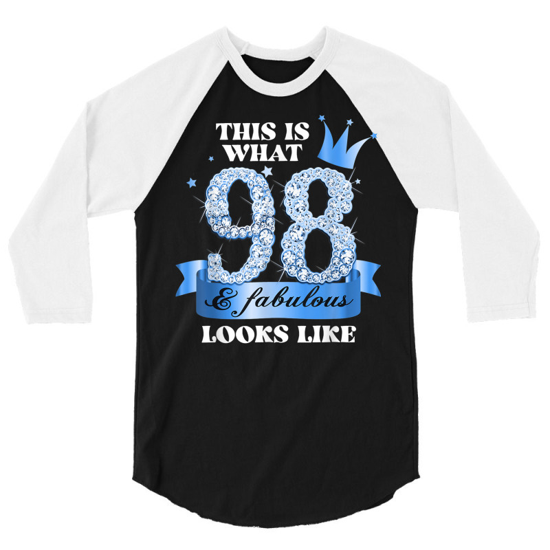 98 & Fabulous I Blue Black Party Group Candid Photo Outfit 3/4 Sleeve Shirt | Artistshot