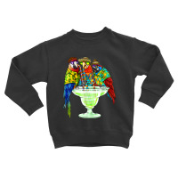 Parrots Drinking Margarita Hawaiian Vacation Birds Toddler Sweatshirt | Artistshot