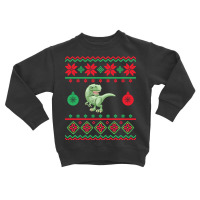 T-rex Ugly Christmas Sweater-xcdlx Toddler Sweatshirt | Artistshot