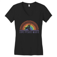 Peter Pan Love Peace Magic Rainbow Tinker Bell Women's V-neck T-shirt | Artistshot