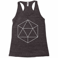 Icosahedron Sacred Geometry Fractal Art Good Vibe Mantra Om Tank Top Racerback Tank | Artistshot