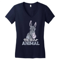 My Spirit Animal Design Donkey Lover And Donkey T Shirt Women's V-neck T-shirt | Artistshot