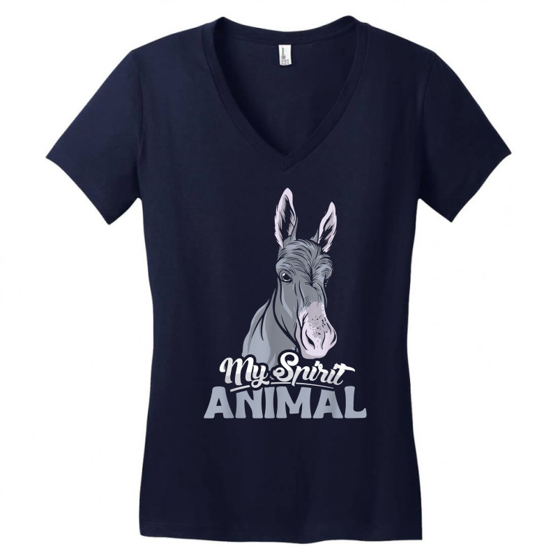 My Spirit Animal Design Donkey Lover And Donkey T Shirt Women's V-Neck T-Shirt by cm-arts | Artistshot