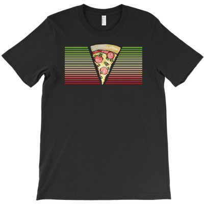 Pizza Love Retro 80s Funy T-shirt Designed By Kurnia Purnamasari