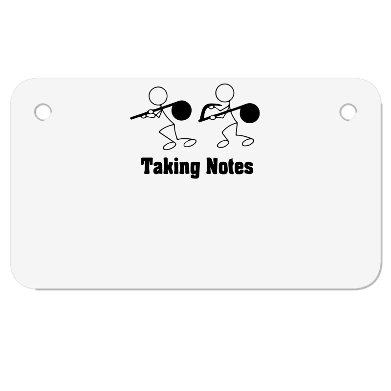 Taking Notes Funny Motorcycle License Plate By Namasari Artistshot