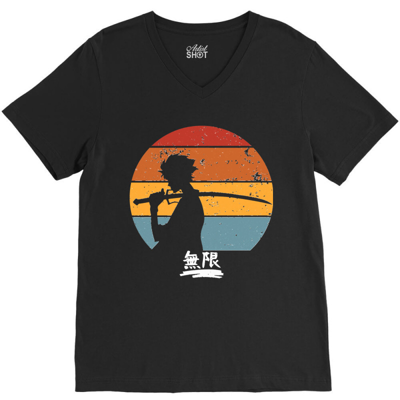 Samurai Champloo Mugen Sunset Silhouette Mugen Samurai Champloo Classi V-Neck Tee by lyheranea | Artistshot