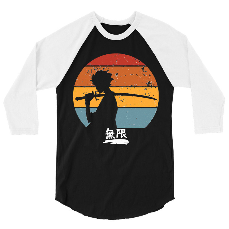 Samurai Champloo Mugen Sunset Silhouette Mugen Samurai Champloo Classi 3/4 Sleeve Shirt by lyheranea | Artistshot