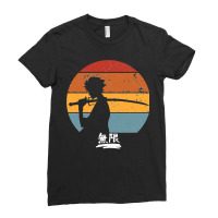 Samurai Champloo Mugen Sunset Silhouette Mugen Samurai Champloo Classi Ladies Fitted T-shirt | Artistshot