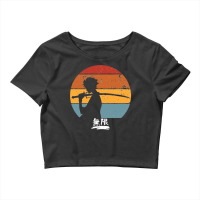 Samurai Champloo Mugen Sunset Silhouette Mugen Samurai Champloo Classi Crop Top | Artistshot