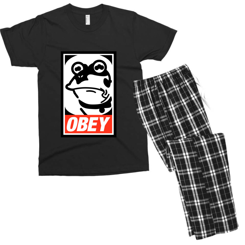 Obey Hypnotic Toad Gift Men's T-shirt Pajama Set by WarrenCordero | Artistshot