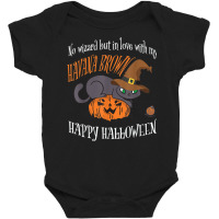 Havana Brown   Cat Lover Not A Wizard Funny Halloween Baby Bodysuit | Artistshot