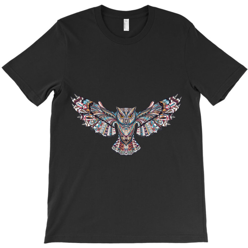 Dashing Owl Tattoo Flapping Wings T-shirt | Artistshot