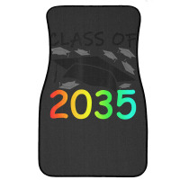 Graduation Class Of 2035 Hand Prints Space Pre-k -12th Grade Front Car Mat | Artistshot