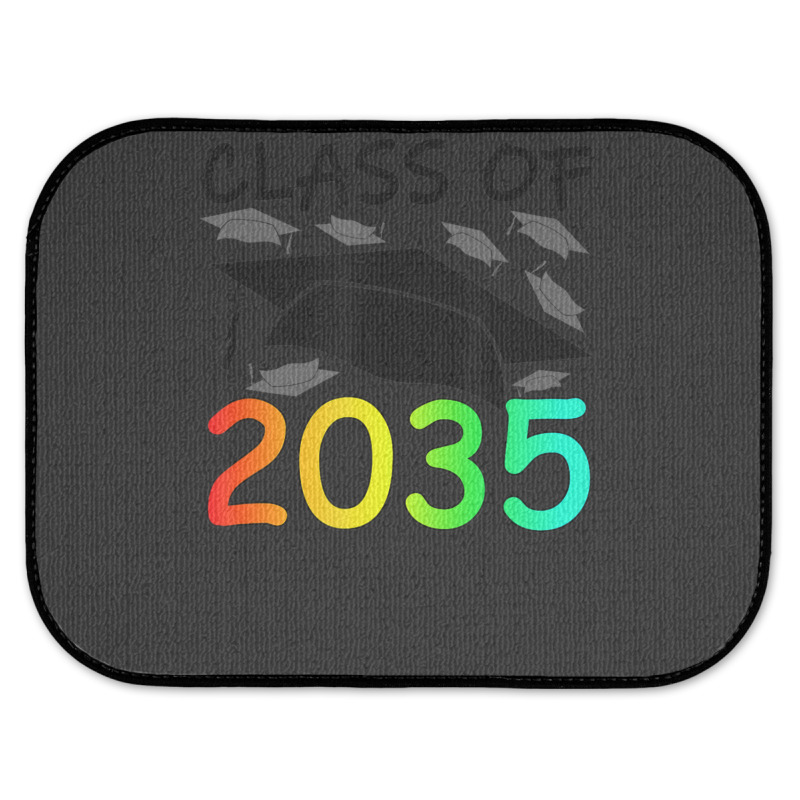 Graduation Class Of 2035 Hand Prints Space Pre-k -12th Grade Rear Car Mat | Artistshot