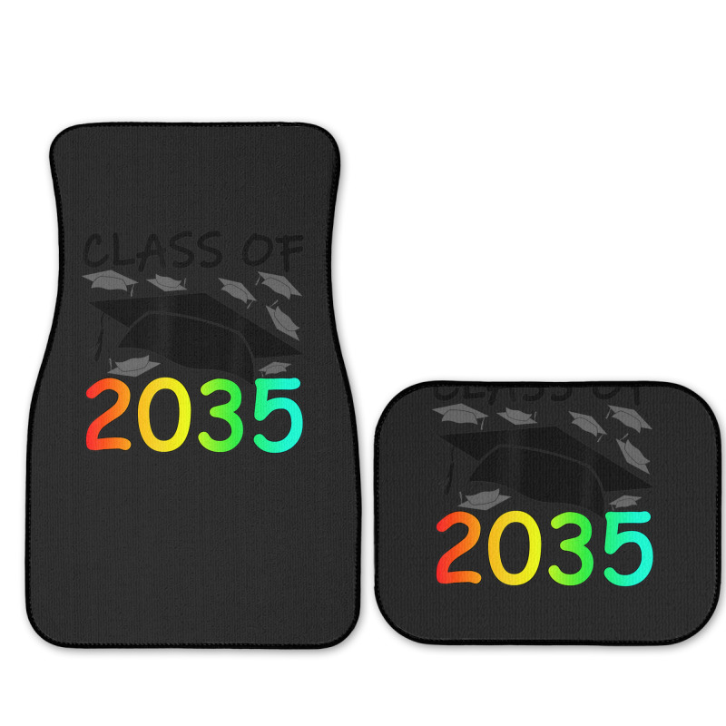 Graduation Class Of 2035 Hand Prints Space Pre-k -12th Grade Full Set Car Mats | Artistshot