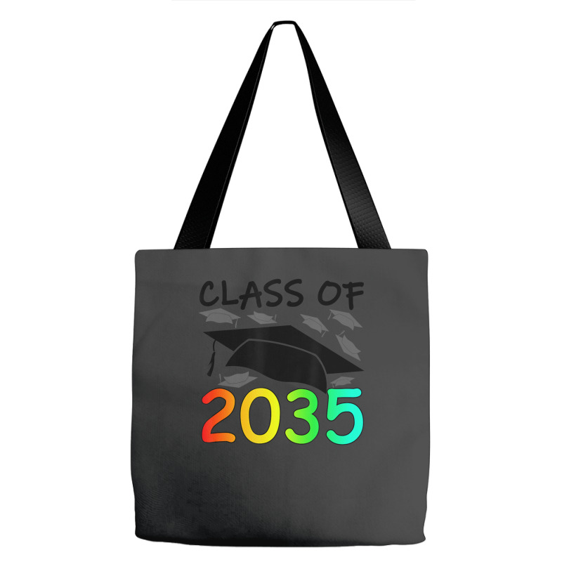 Graduation Class Of 2035 Hand Prints Space Pre-k -12th Grade Tote Bags | Artistshot