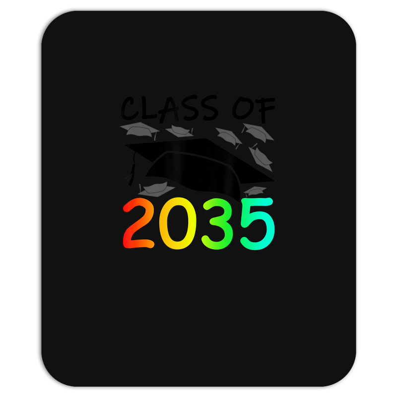 Graduation Class Of 2035 Hand Prints Space Pre-k -12th Grade Mousepad | Artistshot