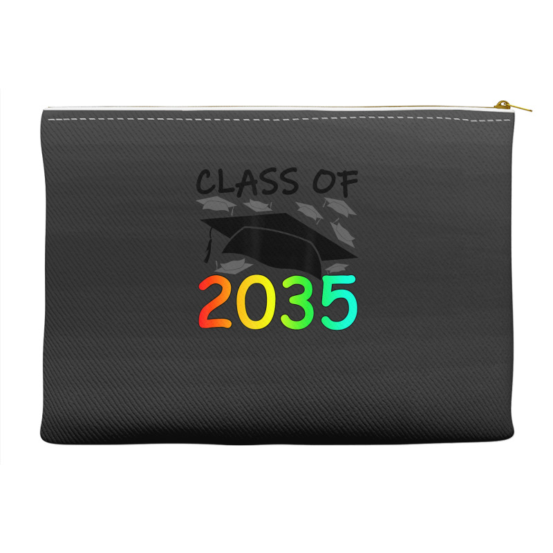 Graduation Class Of 2035 Hand Prints Space Pre-k -12th Grade Accessory Pouches | Artistshot