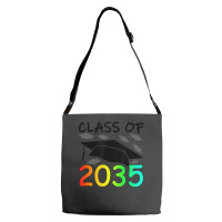 Graduation Class Of 2035 Hand Prints Space Pre-k -12th Grade Adjustable Strap Totes | Artistshot