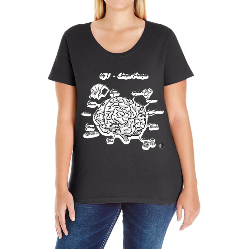 Analysis Paralysis Black Print Ladies Curvy T-Shirt by cm-arts | Artistshot