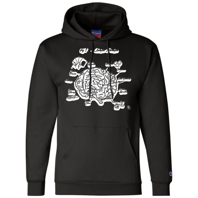 Analysis Paralysis Black Print Champion Hoodie by cm-arts | Artistshot