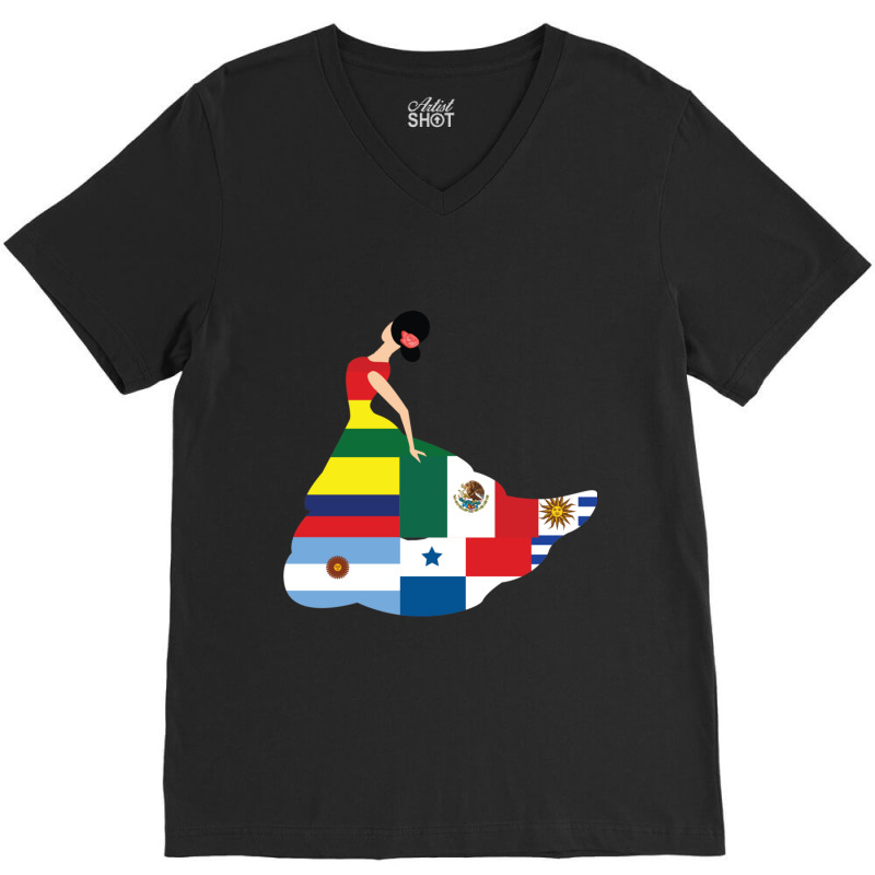 Hispanic Heritage Month  (5) V-Neck Tee by JENNYKISS | Artistshot