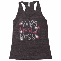 Wife Mom Boss Bling Rhinestone Funny Birthday Party Gift T Shirt Racerback Tank | Artistshot