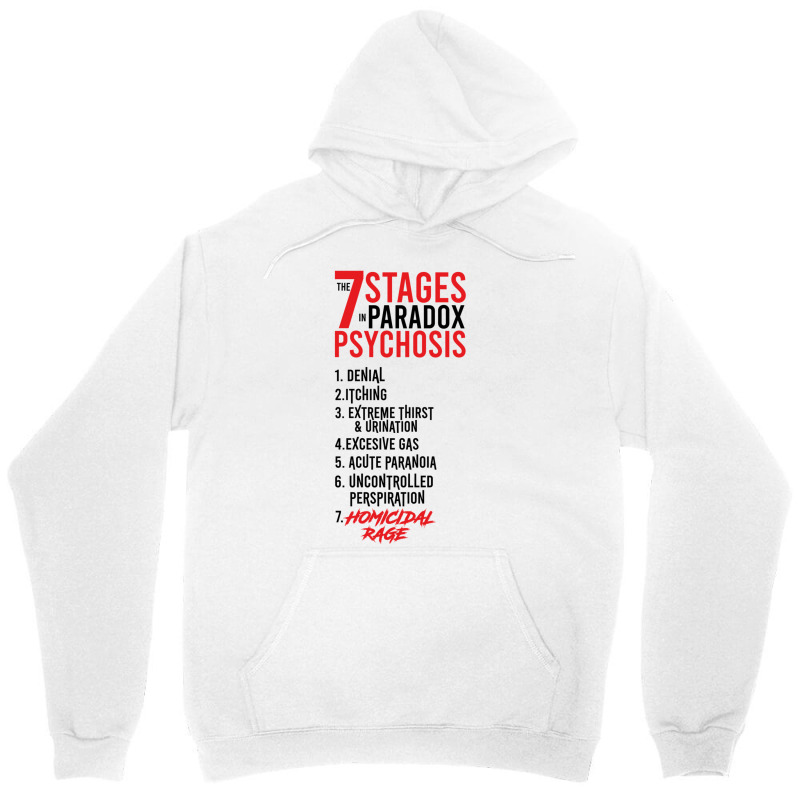 Umbrella Academy 2 The 7 Stages In Paradox Psychosis (white) For Frien Unisex Hoodie by BruceDunn | Artistshot