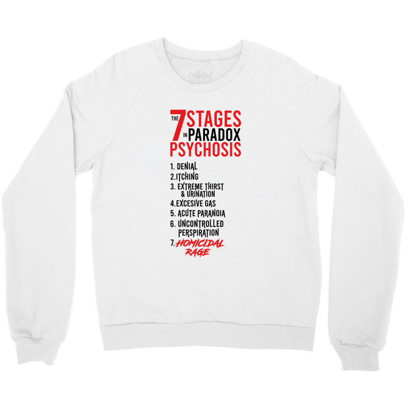 Umbrella Academy 2 The 7 Stages In Paradox Psychosis (white) For Frien Crewneck Sweatshirt by BruceDunn | Artistshot