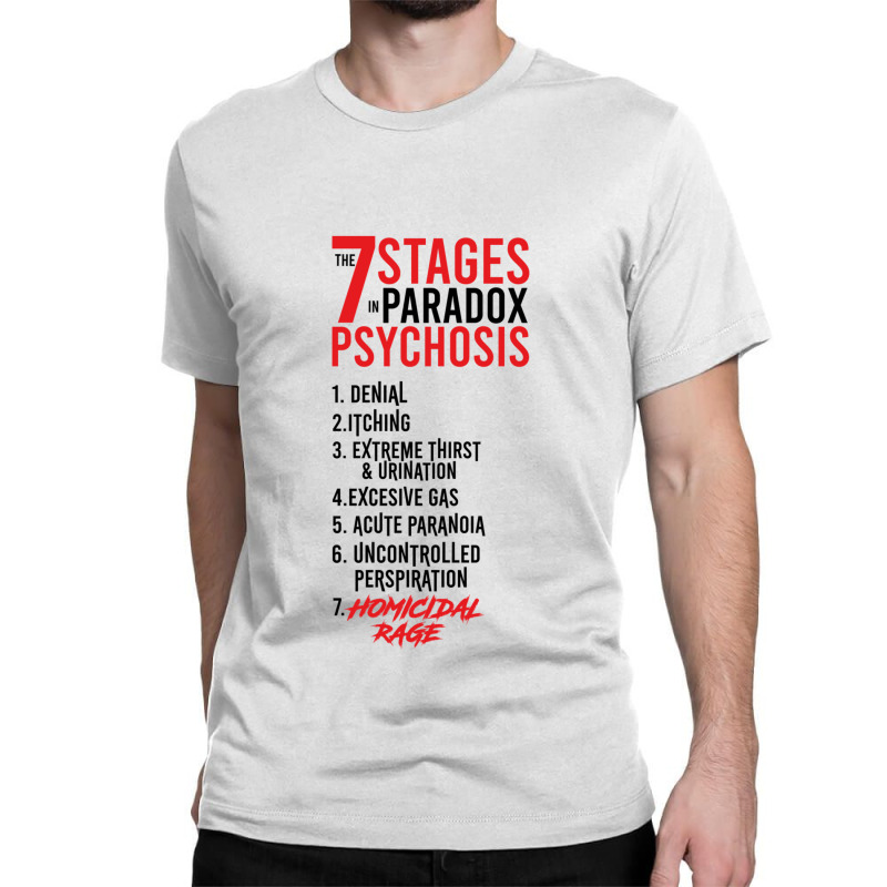 Umbrella Academy 2 The 7 Stages In Paradox Psychosis (white) For Frien Classic T-shirt by BruceDunn | Artistshot