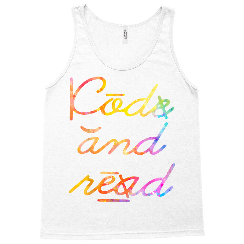 Code And Read Dyslexia Awareness T Shirt Tank Top by cm-arts | Artistshot