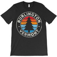 Burlington Vermont Vt Vintage Graphic Retro 70s T Shirt T-shirt | Artistshot