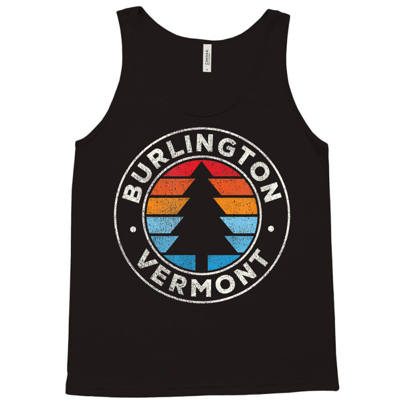 Burlington Vermont Vt Vintage Graphic Retro 70s T Shirt Tank Top | Artistshot