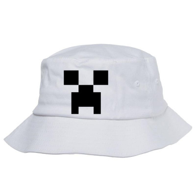 Minecraft Creeper For Green Bucket Hat Designed By Ofutlu