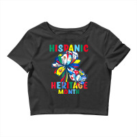 Hispanic Heritage Month Latino Countries Flags Sunflower (2) Crop Top | Artistshot