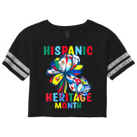 Hispanic Heritage Month Latino Countries Flags Sunflower (2) Scorecard Crop Tee | Artistshot