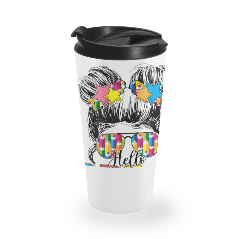 Hello Pre K Toddler Girls First Day Of School Travel Mug | Artistshot