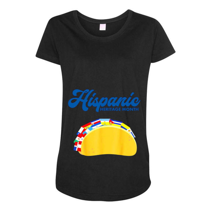 Mexican Taco Full Of Hispanic Countries- Hispanic Heritage Month - Lat Maternity Scoop Neck T-shirt by JENNYKISS | Artistshot