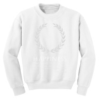 Classical Greek Stoic Philosophy Epictetus Quote Happiness Youth Sweatshirt | Artistshot