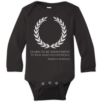 Classical Rome Stoic Philosophy Caesar Marcus Aurelius Quote Long Sleeve Baby Bodysuit | Artistshot