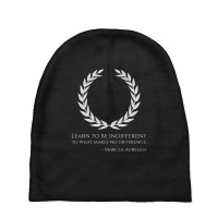 Classical Rome Stoic Philosophy Caesar Marcus Aurelius Quote Baby Beanies | Artistshot