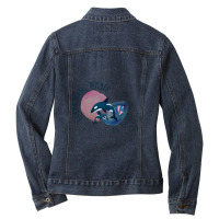 Funny Whale Pun Everything Will Be Okay Ladies Denim Jacket | Artistshot